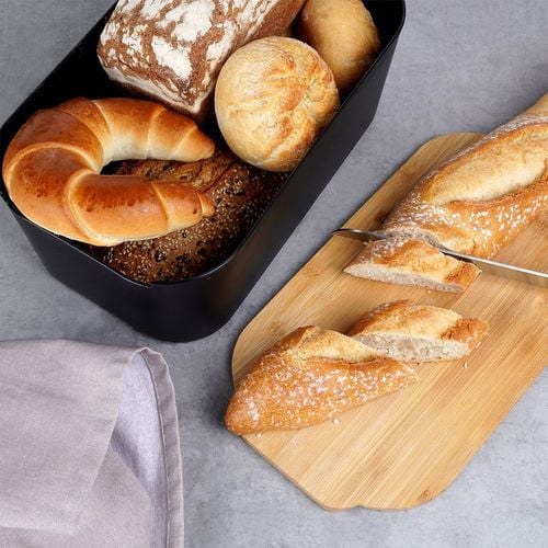 chlebak z deską bambusową czarny 259301 na Arena.pl