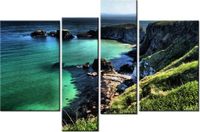 130CM 85 OBRAZ 4 ELEM CARRICK-A-REDE WIDOK LINIĘ BRZEGOWĄ ŚCIENNY