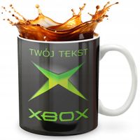 KUBEK 330ml GRAFIKA PREZENT ŚWIĘTA WZÓR - XBOX + IMIĘ
