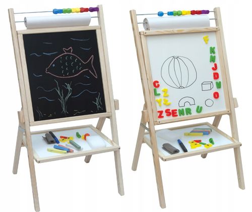 Obrotowa Tablica Magnetyczna 4W1 Papier + Dodatki Opn na Arena.pl