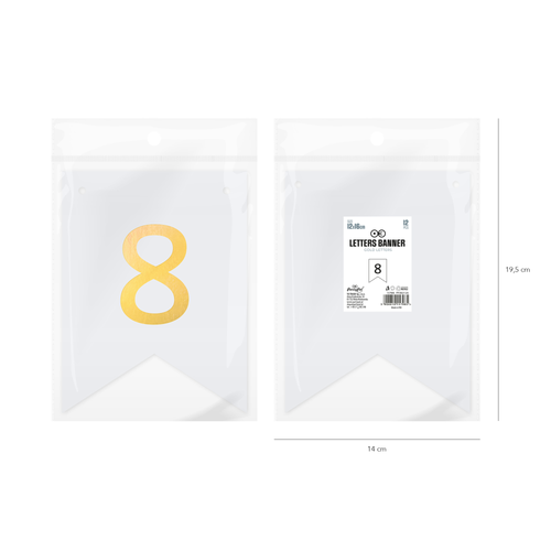 Baner DIY 16 cm - cyfra 8 na Arena.pl