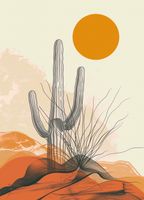 Plakat 13x18cm Pustynne Osamotnienie