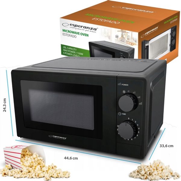 MIKROFALÓWKA WOLNOSTOJĄCA 20L KUCHENKA MIKROFALOWA 700W zdjęcie 1