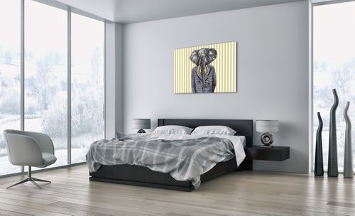 Obraz Na Płótnie - Słoń Elegant  - 100X70 Cm - Aa100X70-3209 na Arena.pl