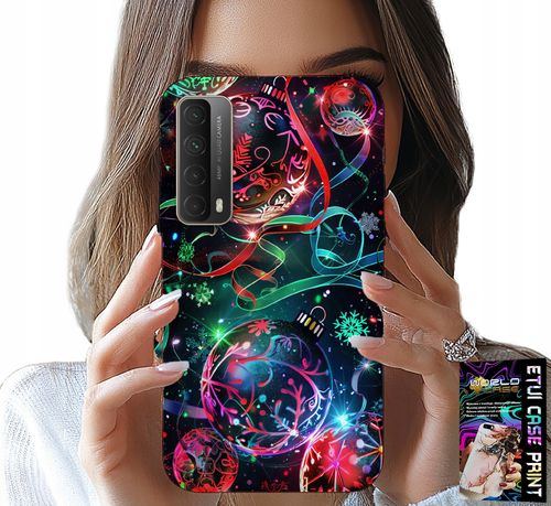 ETUI DO HUAWEI P SMART 2021 - ŚWIĄTECZNE BOMBKI, CHOINKA, CASE + FOLIA na Arena.pl