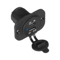 PY-CHR0001 Ladowarka samochodowa 2xUSB do montazu