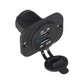 PY-CHR0001 Ladowarka samochodowa 2xUSB do montazu