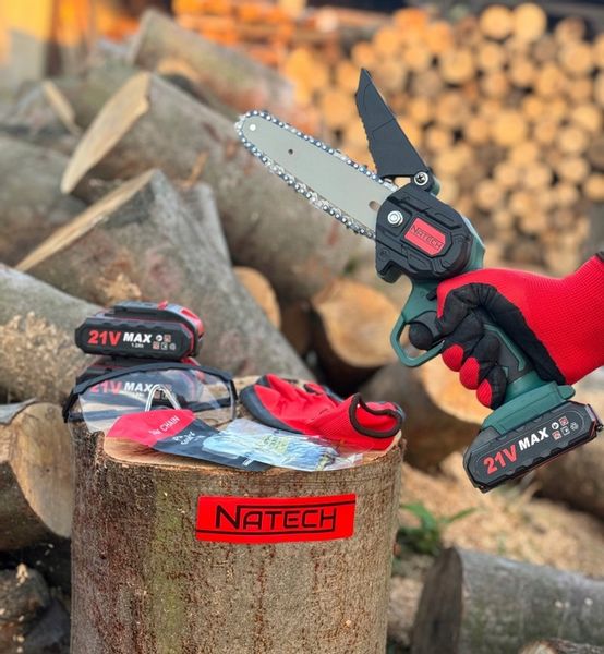 PIŁA AKUMULATOROWA ELEKTRYCZNA RĘCZNA MINI 6'' 2x AKUMULATOR + 2x ŁAŃCUCH zdjęcie 9