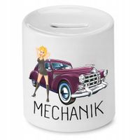 Skarbonka Dla Mechanika Mechanik Mechanic Prezent Z Nadrukiem Ze Zdjęciem