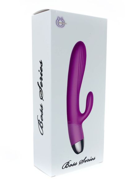 Wibrator-Silicone Vibrator and Pulsator Purple USB 7+7 Function / Heating zdjęcie 8
