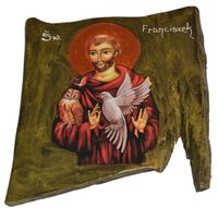 Ikona święty Franciszek patron zwierząt