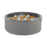 suchy basen minky h-30 cm z piłkami 200szt.- ciemnoszary