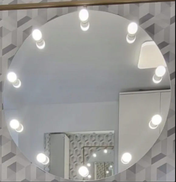 Lustro okrągłe SILVER do makijażu / makeupu 100 cm zdjęcie 1