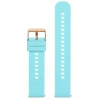 Pasek gumowy do zegarka U27 - niebieski/rosegold - 22mm +TELESKOPY