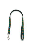 A-475 PEJCZ, KRÓTKA SMYCZ DLA PSA TAŚMA ROMB 20mm/80cm Kolor - Zielony