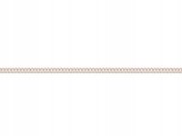 Złoty łańcuszek 585 z białego złota 50 cm 1,35g idealny na prezent 14k