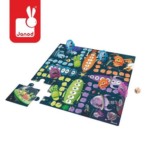 Podłogowa gra Chińczyk Potworki, Janod na Arena.pl