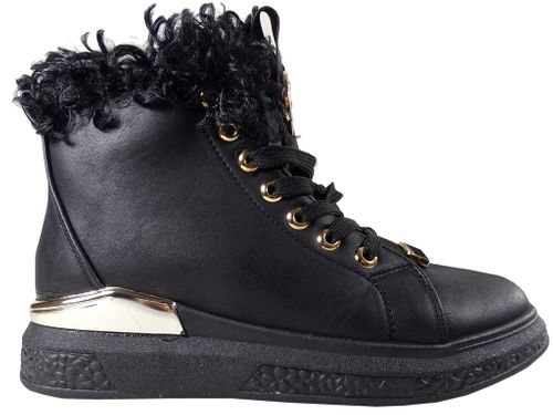 Czarne botki damskie snakersy gruba podeszwa  36 na Arena.pl