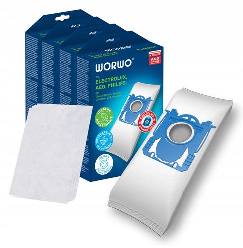 16x WORKI S-BAG WORWO DO ODKURZACZY ELECTROLUX PHILIPS AEG ELMB01 + na Arena.pl