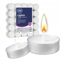 TEALIGHTY BEZZAPACHOWE Podgrzewacze Świeczki Tealight Bispol 8h 50