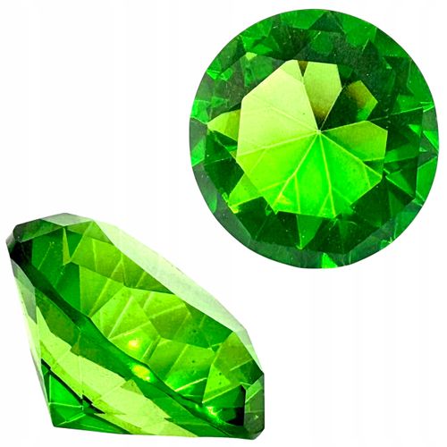 Kryształki dekoracyjne szklane zestaw 12szt średnica 5cm różnokolorowe na Arena.pl