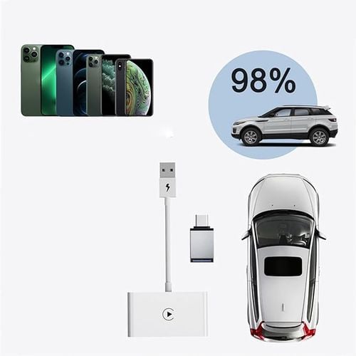 BEZPRZEWODOWY ADAPTER CARPLAY DO IPHONE'A DONGLE DO SAMOCHODÓW KONWENTER na Arena.pl
