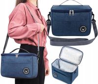 Torba Lunch Box Duża Termiczna Jedzenie Śniadanie