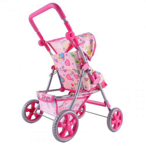 WOOPIE ROYAL Spacerówka Wózek dla Lalek Serca Kolorowe na Arena.pl