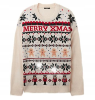 ŚWIĄTECZNY SWETER-EK UNISEX MĘSKI Z DŁUGIM RĘKAWEM CHRISTMAS XXL