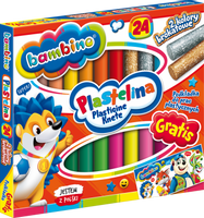 PLASTELINA 24 KOL Z PODKŁADKĄ  BAMBINO