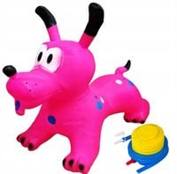 SKOCZEK DLA DZIECI GUMOWY PLUTO PIESEK DO SKAKANIA DMUCHANY 50KG + POMPKA