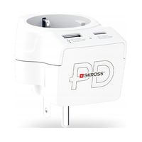 Adapter SKROSS z Polski do USA z ładowarką USB-C | USB-A | Power Delivery