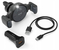 Uchwyt samochodowy z ładowarką indukcyjną HAMA FC 10 Flex Set 10W Czarny