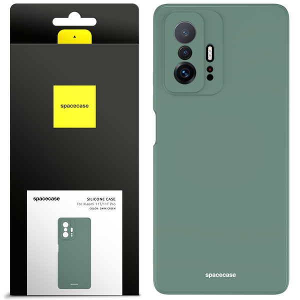 Spacecase Silicone Case Xiaomi 11T/11T Pro Dark Green zdjęcie 1