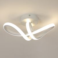 LAMPA SUFITOWA LED KINKIET ZYRANDOL BIAŁY 4500K 16W NOWOCZESNY DO SALONU