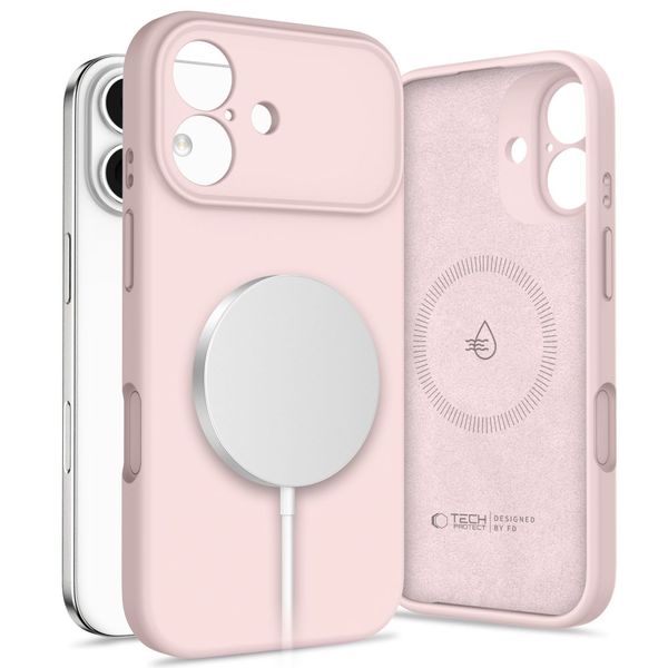 Etui Tech-Protect Silicone MagSafe do Apple iPhone 17 Pink Pearl zdjęcie 1