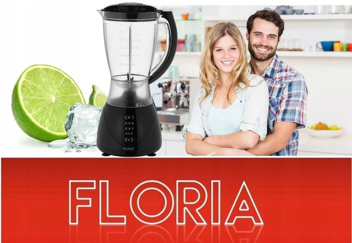 BLENDER KIELICHOWY MIKSER CZARNY BPA FREE 3 BIEGI + PULSE 300W zdjęcie 7
