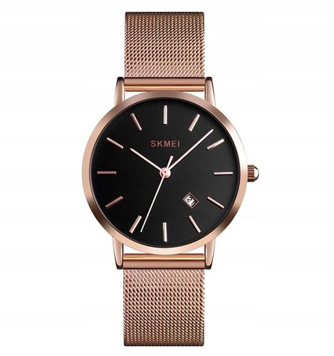 Zegarek damski SKMEI bransoleta mesh datownik czytelna tarcza na Arena.pl