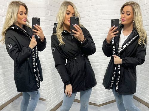 ASYMETRYCZNA PARKA kurtka Z KAPTUREM 4 KOLORY XS na Arena.pl