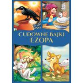 Cudowne Bajki Ezopa Bajki i Baśnie dla Dzieci Oprawa Twarda 64 Strony