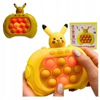 2 x KONSOLA POP IT PIKACHU POKEMON GRA ELEKTRONICZNA ANTYSTRESOWA 80 POZIOM