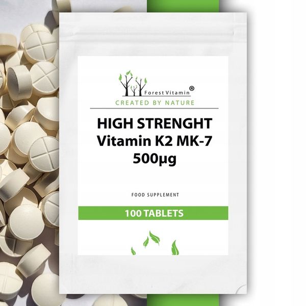 FOREST WITAMINA K2 MK-7 500mcg 100 tab NATURALNA zdjęcie 1
