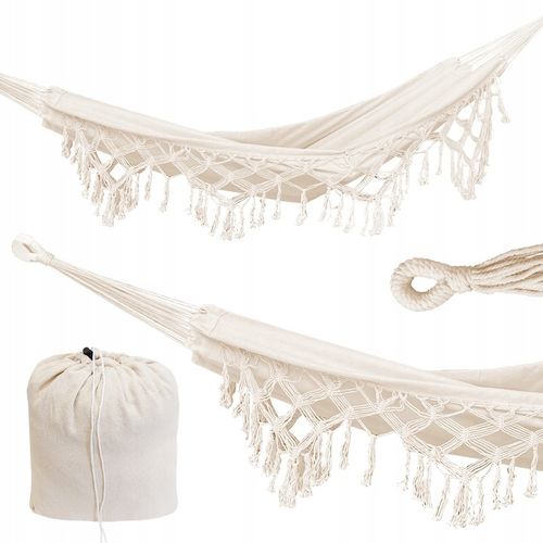 HAMAK OGRODOWY DWUOSOBOWY MOCNY DUŻY XXL BOHO 2 OSOBOWY BRAZYLIJSKI + TORBA na Arena.pl