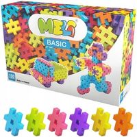 KLOCKI KONSTRUKCYJNE Wafle MELI Basic 150 ELEMENTÓW KREATYWNA ZABAWA DZIECI