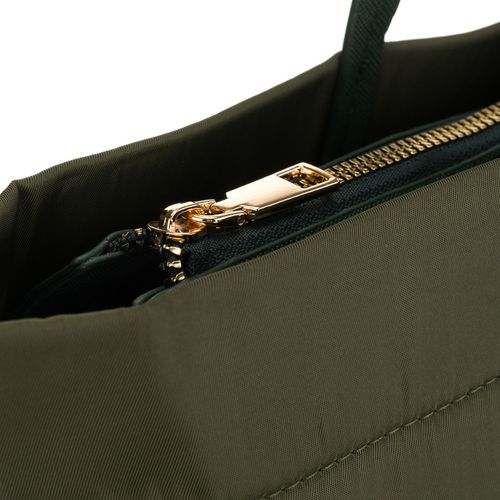 zielona shopperka damska z nylonu, jednokomorowa z doczepianym na Arena.pl