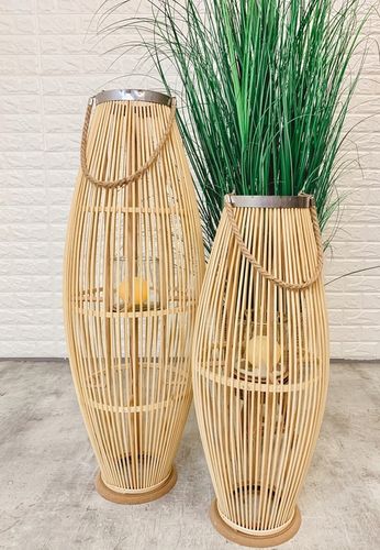 LAMPION BAMBUSOWY RATTANOWY LATARNIA 60 CM na Arena.pl