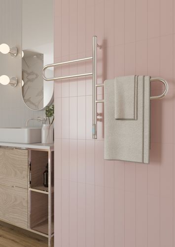 ELNA Grzejnik łazienkowy elektryczny Fluger 2 Chrome ruchome elementy na Arena.pl