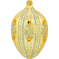 Ekskluzywne jajo Faberge z bursztynami: złote