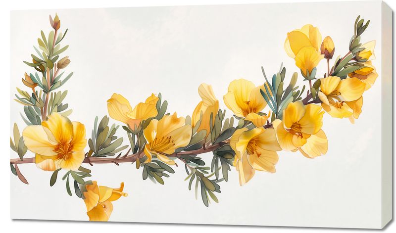 Obraz 100x60cm Żółte Kwiaty zdjęcie 1