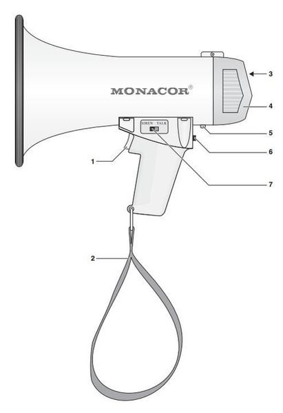 Monacor TM-10 niemiecki megafon BHP szkolenia zdjęcie 2